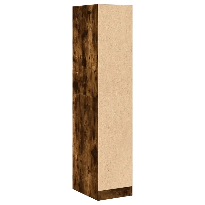 Armoire d'apothicaire multifonctionnelle avec 4 tiroirs rangement 30 x 41 x 144 cm en bois d'ingénierie chêne fumé 02_0050623