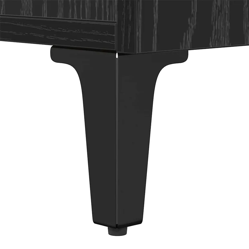 Table de chevet rustique avec tiroir rangement 40 x 35 x 47,5 cm en bois d'ingénierie chêne noir 02_0052685