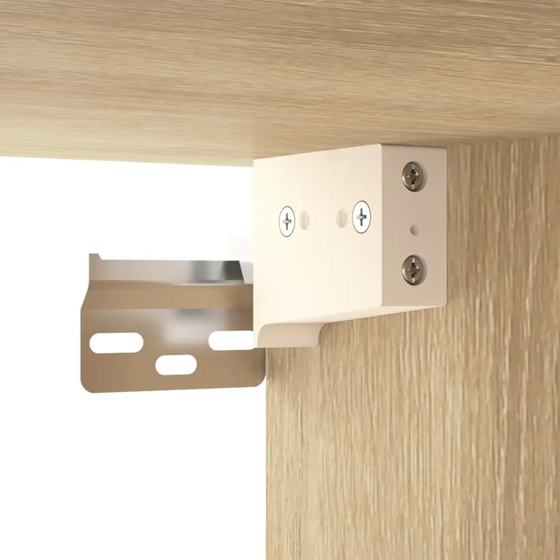 Armoire murale suspendue design pratique rangement 80 x 33 x 80 cm en bois d'ingénierie chêne sonoma 02_0048276