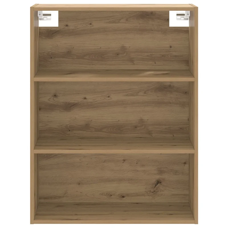 Armoire murale suspendue moderne rangement 69,5 x 32,5 x 90 cm en bois d'ingénierie chêne artisanal 02_0051020