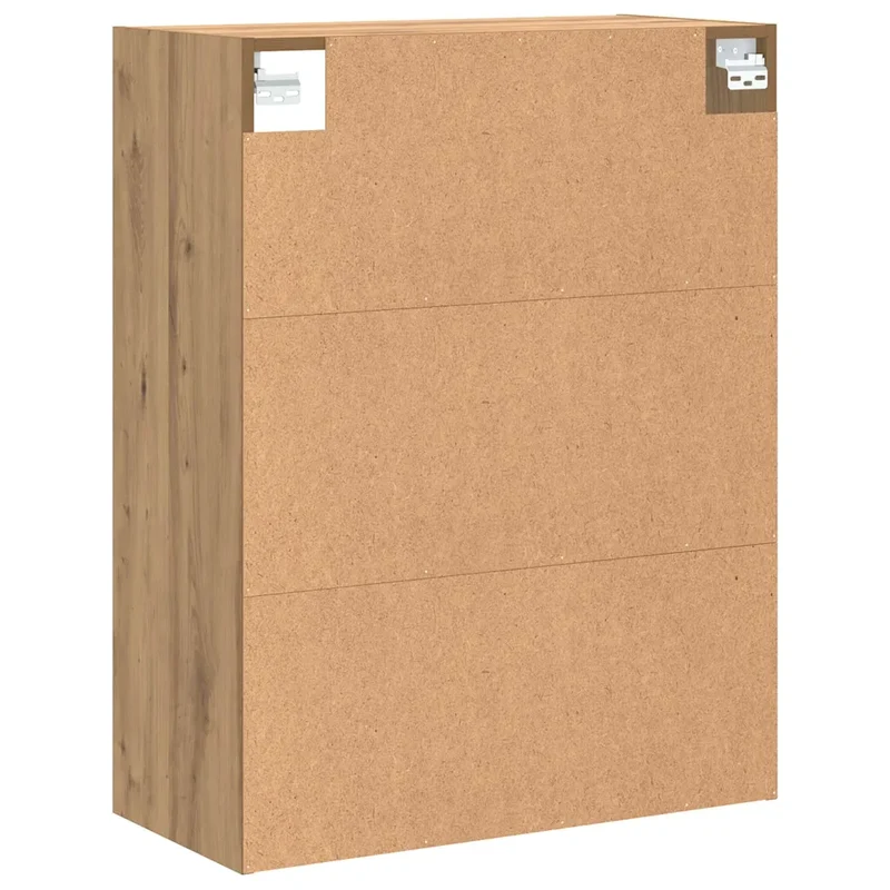 Armoire murale suspendue moderne rangement 69,5 x 32,5 x 90 cm en bois d'ingénierie chêne artisanal 02_0051020