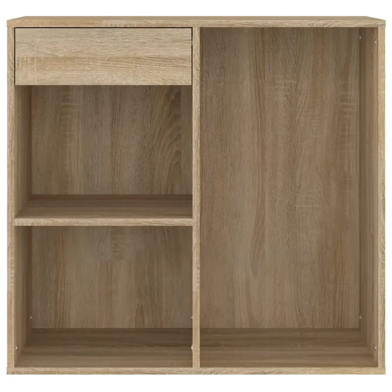 Armoire cosmétique moderne avec tiroir et compartiments 80 x 40 x 75 cm en bois d'ingénierie chêne sonoma 02_0047950