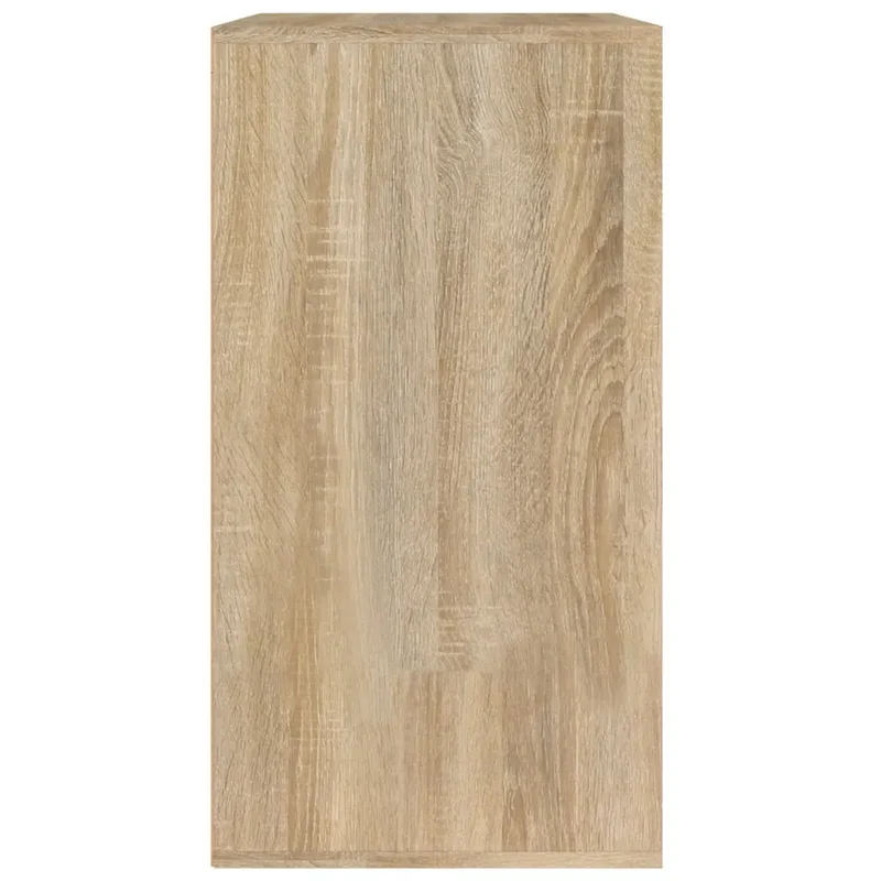 Armoire cosmétique moderne avec tiroir et compartiments 80 x 40 x 75 cm en bois d'ingénierie chêne sonoma 02_0047950