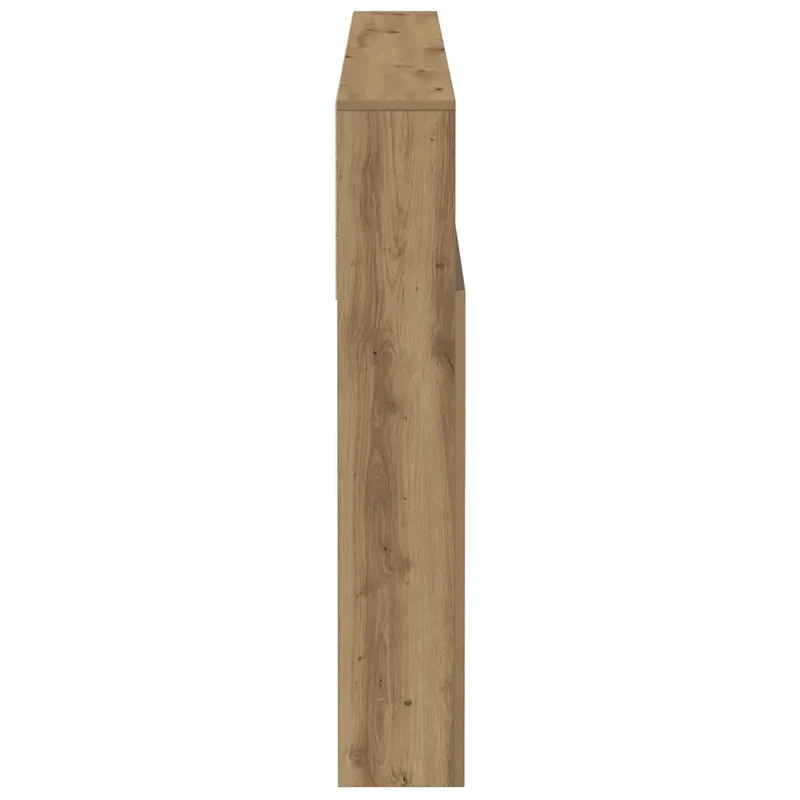 Armoire de tête de lit peu encombrante rangement 160 x 19 x 103 cm en bois d'ingénierie chêne artisanal 02_0050959