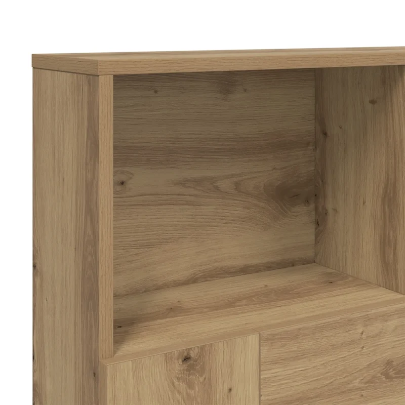 Armoire de tête de lit bois d'ingénierie moderne rangement 120 x 19 x 103 cm en bois chêne artisanal 02_0050955